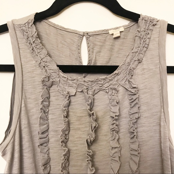 J crew ruffle tank top - Picture 6 of 7